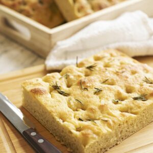 Focaccia au Romarin et Fleur de Sel
