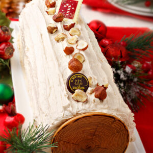 Bûche Crème au Beurre Praliné Noisette